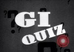Image of Ground Infantry quiz United States USA, 1945, second 29 stock footage video 65675025693
