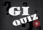 Image of Ground Infantry quiz United States USA, 1945, second 30 stock footage video 65675025693