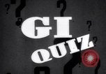 Image of Ground Infantry quiz United States USA, 1945, second 31 stock footage video 65675025693