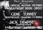 Standbild Tunney-Dempsey Kampf Chicago Illinois USA, 1927, aus Sekunde 5 historischem Filmmaterial Videoclip 65675025700