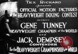 Standbild Tunney-Dempsey Kampf Chicago Illinois USA, 1927, aus Sekunde 9 historischem Filmmaterial Videoclip 65675025700