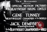 Standbild Tunney-Dempsey Kampf Chicago Illinois USA, 1927, aus Sekunde 17 historischem Filmmaterial Videoclip 65675025700