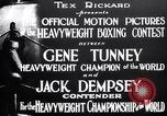 Standbild Tunney-Dempsey Kampf Chicago Illinois USA, 1927, aus Sekunde 25 historischem Filmmaterial Videoclip 65675025700
