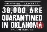 Immagine di Quarantena di autorità Kiowa County Oklahoma USA, 1935, secondo 6 filmato di repertorio 65675025711