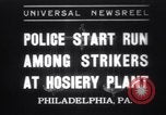 Image of employees strike Philadelphia Pennsylvania USA, 1937, second 1 stock footage video 65675025730