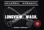 Standbild log rolling Longview Washington USA, 1937, aus Sekunde 8 historischem Filmmaterial Videoclip 65675025736