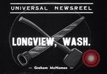 Standbild log rolling Longview Washington USA, 1937, aus Sekunde 9 historischem Filmmaterial Videoclip 65675025736