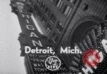 Standbild Weltpremiere des Films Detroit Michigan USA, 1951, aus Sekunde 1 historischem Filmmaterial Videoclip 65675025744