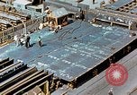 Image of Assembly of bottom shells for Liberty ship during World War 2 California United States USA, 1942, second 25 stock footage video 65675025792