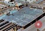 Image of Assembly of bottom shells for Liberty ship during World War 2 California United States USA, 1942, second 26 stock footage video 65675025792