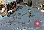 Image of Assembly of bottom shells for Liberty ship during World War 2 California United States USA, 1942, second 32 stock footage video 65675025792