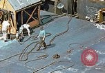 Image of Assembly of bottom shells for Liberty ship during World War 2 California United States USA, 1942, second 35 stock footage video 65675025792