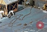Image of Assembly of bottom shells for Liberty ship during World War 2 California United States USA, 1942, second 40 stock footage video 65675025792