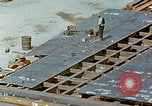 Image of Assembly of bottom shells for Liberty ship during World War 2 California United States USA, 1942, second 43 stock footage video 65675025792