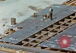 Image of Assembly of bottom shells for Liberty ship during World War 2 California United States USA, 1942, second 45 stock footage video 65675025792