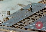 Image of Assembly of bottom shells for Liberty ship during World War 2 California United States USA, 1942, second 46 stock footage video 65675025792