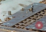 Image of Assembly of bottom shells for Liberty ship during World War 2 California United States USA, 1942, second 48 stock footage video 65675025792