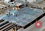 Image of Assembly of bottom shells for Liberty ship during World War 2 California United States USA, 1942, second 59 stock footage video 65675025792