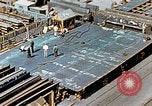 Image of Assembly of bottom shells for Liberty ship during World War 2 California United States USA, 1942, second 60 stock footage video 65675025792