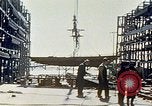 Image of Assembly of bottom shells for Liberty ship during World War 2 California United States USA, 1942, second 62 stock footage video 65675025792