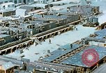 Image of Work being done on inverted deck house section of a Liberty ship  California United States USA, 1942, second 26 stock footage video 65675025793