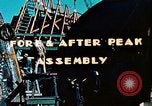 Image of Construction of fore and after peaks of Liberty ship in World War 2 California United States USA, 1942, second 5 stock footage video 65675025795