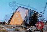 Image of Construction of fore and after peaks of Liberty ship in World War 2 California United States USA, 1942, second 26 stock footage video 65675025795