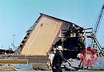 Image of Construction of fore and after peaks of Liberty ship in World War 2 California United States USA, 1942, second 28 stock footage video 65675025795