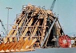 Image of Construction of fore and after peaks of Liberty ship in World War 2 California United States USA, 1942, second 49 stock footage video 65675025795