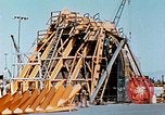 Image of Construction of fore and after peaks of Liberty ship in World War 2 California United States USA, 1942, second 54 stock footage video 65675025795