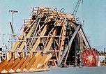 Image of Construction of fore and after peaks of Liberty ship in World War 2 California United States USA, 1942, second 56 stock footage video 65675025795