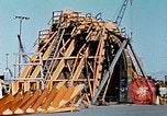 Image of Construction of fore and after peaks of Liberty ship in World War 2 California United States USA, 1942, second 58 stock footage video 65675025795