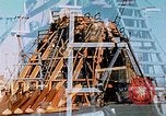 Image of Construction of fore and after peaks of Liberty ship in World War 2 California United States USA, 1942, second 59 stock footage video 65675025795