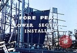 Image of Lower section of fore peak put in place on Liberty ship  California United States USA, 1942, second 8 stock footage video 65675025796