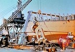 Image of Lower section of fore peak put in place on Liberty ship  California United States USA, 1942, second 41 stock footage video 65675025796