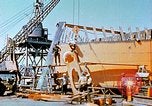 Image of Lower section of fore peak put in place on Liberty ship  California United States USA, 1942, second 47 stock footage video 65675025796