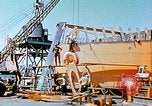 Image of Lower section of fore peak put in place on Liberty ship  California United States USA, 1942, second 48 stock footage video 65675025796