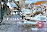 Image of Workers union melt bottom shell of Liberty ship  California United States USA, 1942, second 4 stock footage video 65675025797