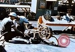 Image of Workers union melt bottom shell of Liberty ship  California United States USA, 1942, second 11 stock footage video 65675025797