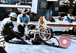 Image of Workers union melt bottom shell of Liberty ship  California United States USA, 1942, second 17 stock footage video 65675025797