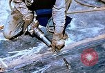 Image of Workers union melt bottom shell of Liberty ship  California United States USA, 1942, second 60 stock footage video 65675025797