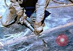 Image of Workers union melt bottom shell of Liberty ship  California United States USA, 1942, second 62 stock footage video 65675025797