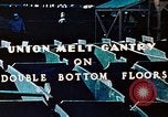 Image of Workers union melt Gantry on double bottom floors of Liberty ship California United States USA, 1942, second 5 stock footage video 65675025801