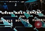 Image of Workers union melt Gantry on double bottom floors of Liberty ship California United States USA, 1942, second 6 stock footage video 65675025801