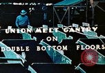 Image of Workers union melt Gantry on double bottom floors of Liberty ship California United States USA, 1942, second 9 stock footage video 65675025801