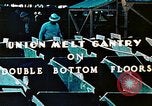 Image of Workers union melt Gantry on double bottom floors of Liberty ship California United States USA, 1942, second 11 stock footage video 65675025801