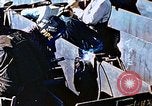 Image of Welders install piping in double bottom of Liberty ship in World War 2 California United States USA, 1942, second 48 stock footage video 65675025802