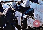 Image of Welders install piping in double bottom of Liberty ship in World War 2 California United States USA, 1942, second 50 stock footage video 65675025802