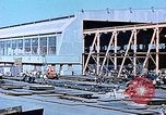 Image of Shipyard workers prefabricating Liberty Ship superstructure California United States USA, 1942, second 19 stock footage video 65675025803