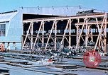 Image of Shipyard workers prefabricating Liberty Ship superstructure California United States USA, 1942, second 22 stock footage video 65675025803